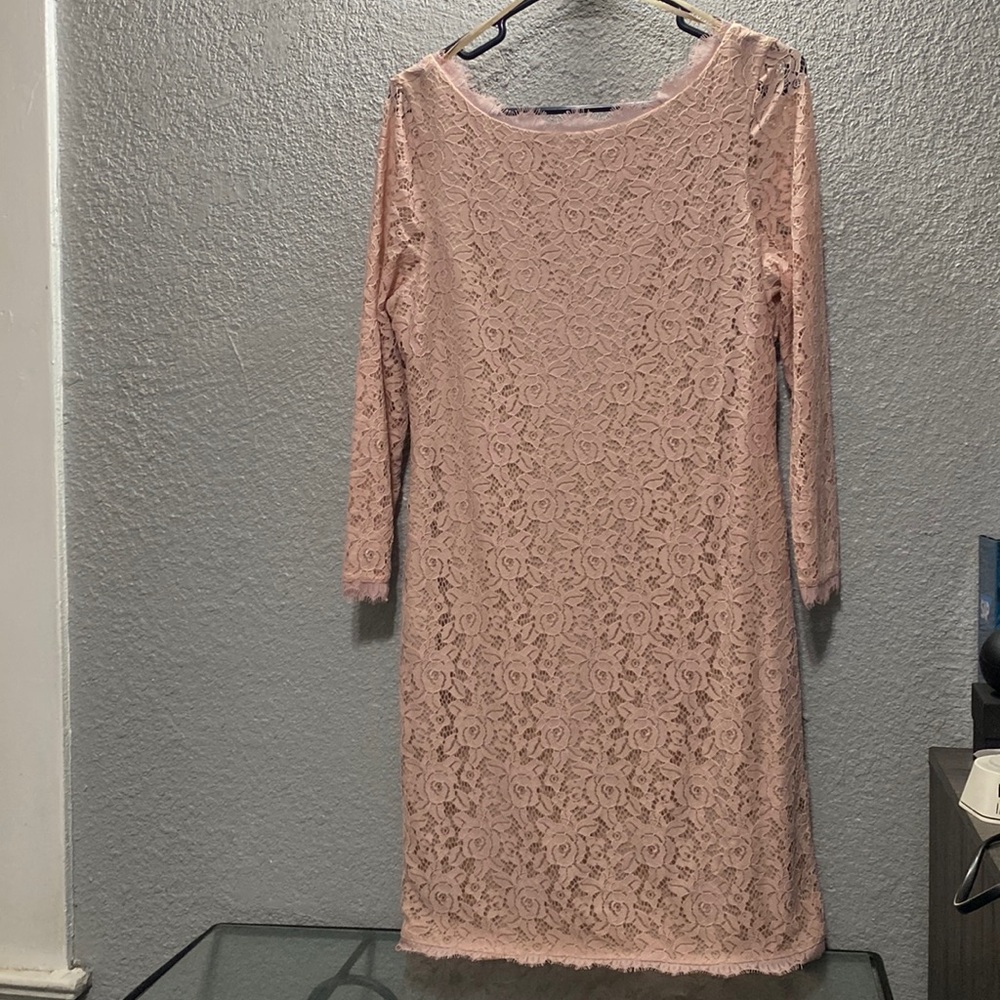 Cocktail Pink lace dress
